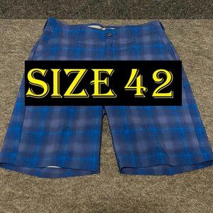 Ben Hogan Men's Printed Flat Front Shorts, Size 42